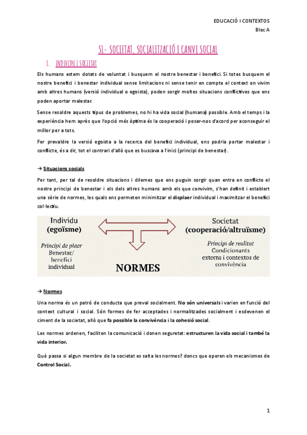 Miniatura del documento Bloc A - Sociologia