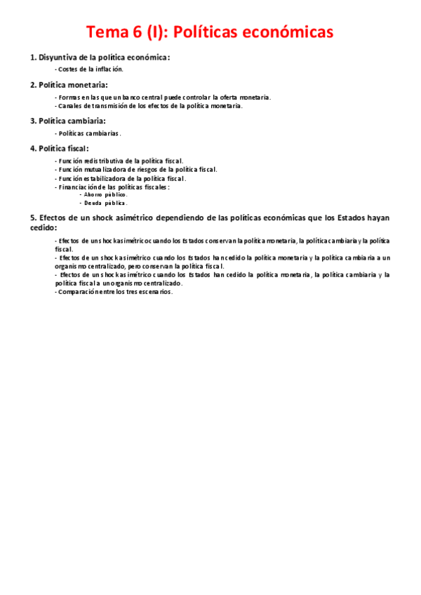 Miniatura del documento Tema 6 (I) - Políticas económicas.pdf