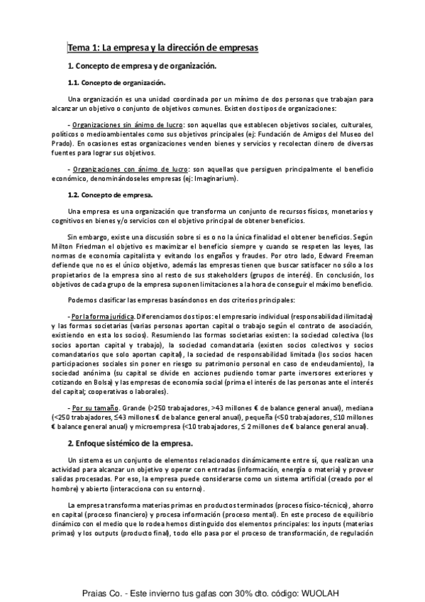 Miniatura del documento Tema 1 La empresa y la dirección de empresas.pdf