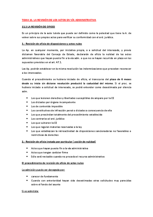 Miniatura del documento RESUMEN TEMA 11. LA REVISION DE LOS ACTOS EN VIA ADMINISTRATIVA.pdf