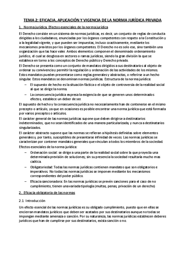 Miniatura del documento Tema 2 Eficacia- aplicación y vigencia de la norma jurídica privada.pdf