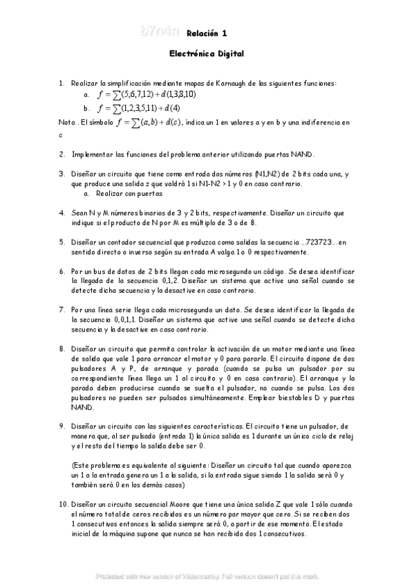 Miniatura del documento RelaciondeProblemasdeElectronicaDigital.pdf