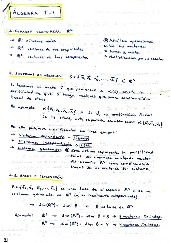 Miniatura del documento 1. Espacios y subespacios vectoriales