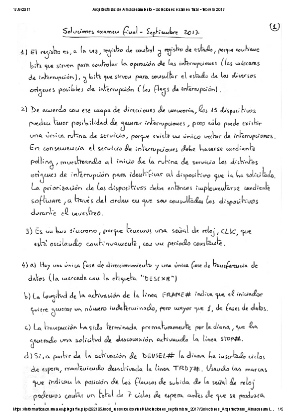 Miniatura del documento Arquitecturas de Almacenamiento - Soluciones examen final - febrero 2017.pdf