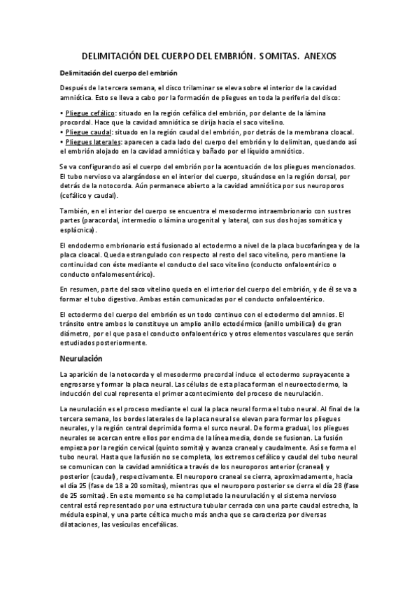 Miniatura del documento Delimitación del cuerpo del embrión. Amnios. Anexos.pdf