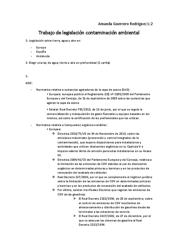 Miniatura del documento Trabajo legislación Contaminación Ambiental. Amanda Guerrero Rodríguez L2 - copia.pdf