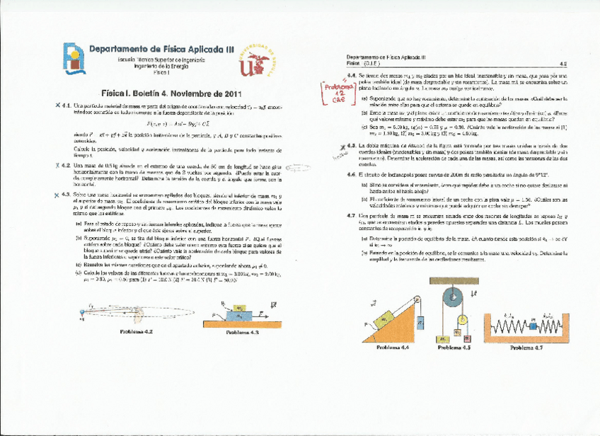 Miniatura del documento Boletín 4 resuelto Dinámica de la partícula.pdf