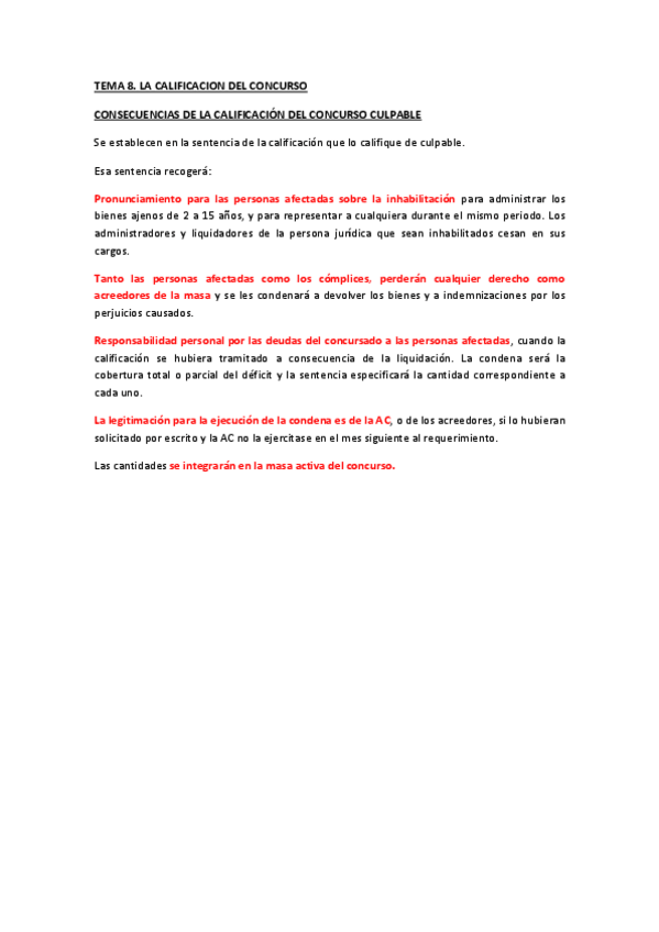 Miniatura del documento TEMA 8. LA CALIFICACION DEL CONCURSO.pdf
