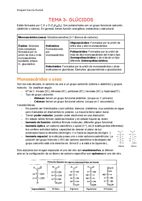 Miniatura del documento TEMA 3. GLÚCIDOS EVAU