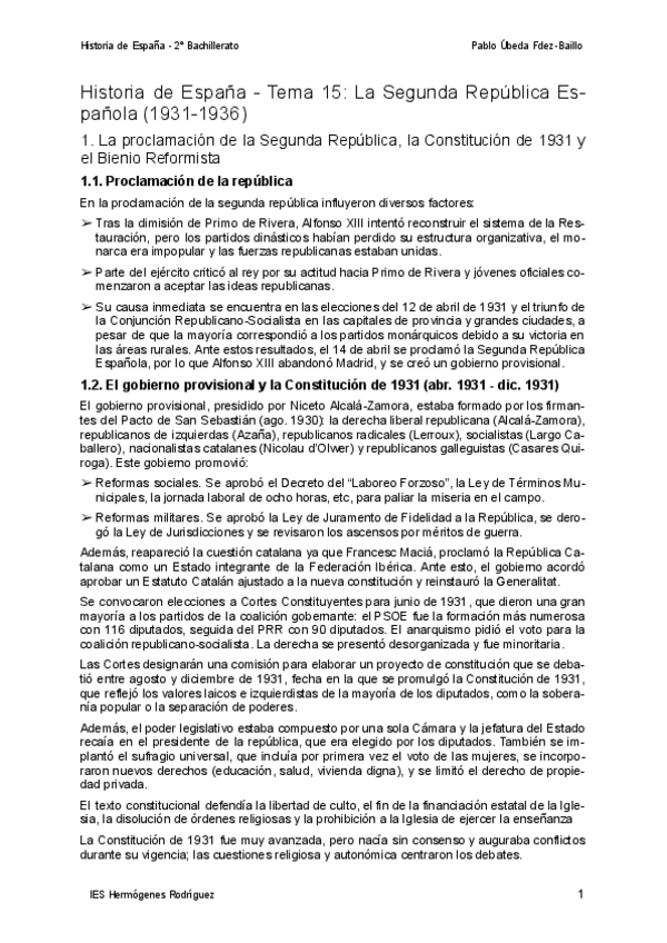 Miniatura del documento Tema-15-La-Segunda-Republica-Espanola-1931-1936.pdf