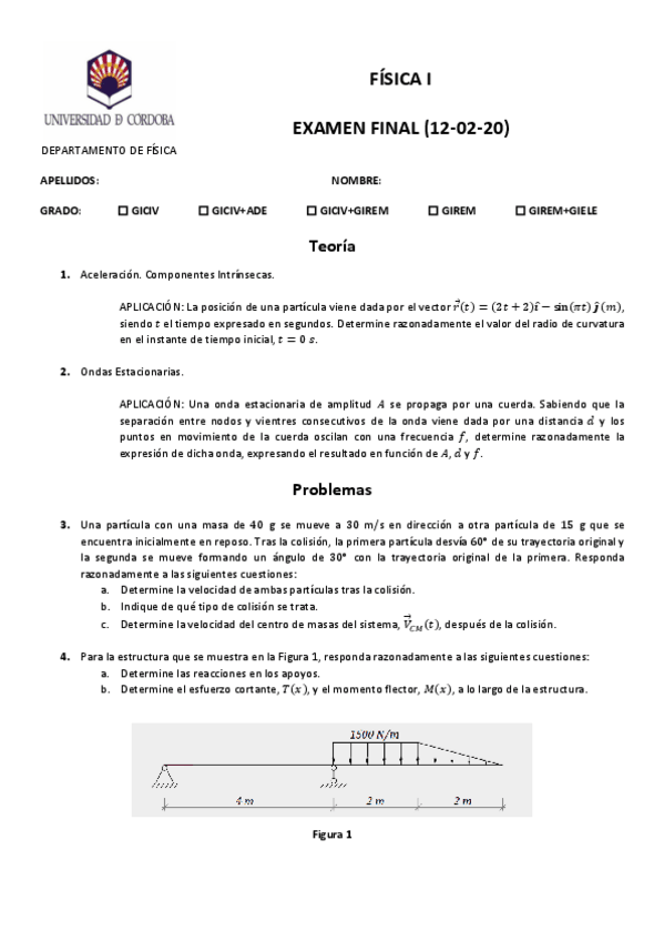 Miniatura del documento Examen-Final-Febrero-2020-Fisica-I.pdf