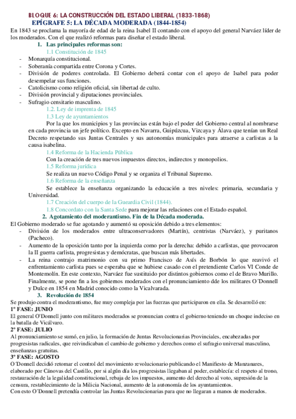 Miniatura del documento BLOQUE 6. EPIGRAFE 5. El reinado de Isabel-II (1833-1868): las desamortizaciones de Mendizábal y Madoz. De la sociedad estamental a la sociedad de clases.docx