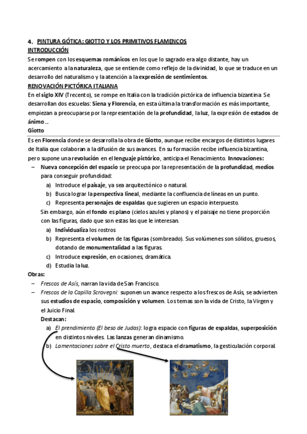 Miniatura del documento Pintura gótica 
