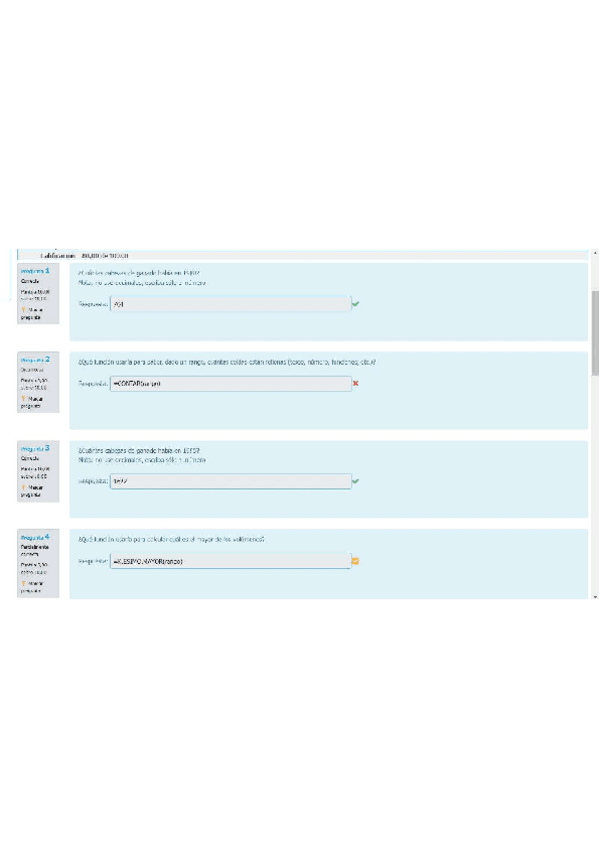Miniatura del documento Cuestionario Práctica 1 EXCEL resuelto.pdf