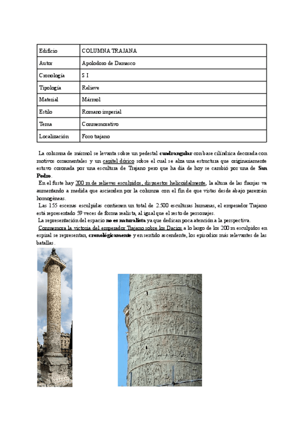 Miniatura del documento Columna de Trajano