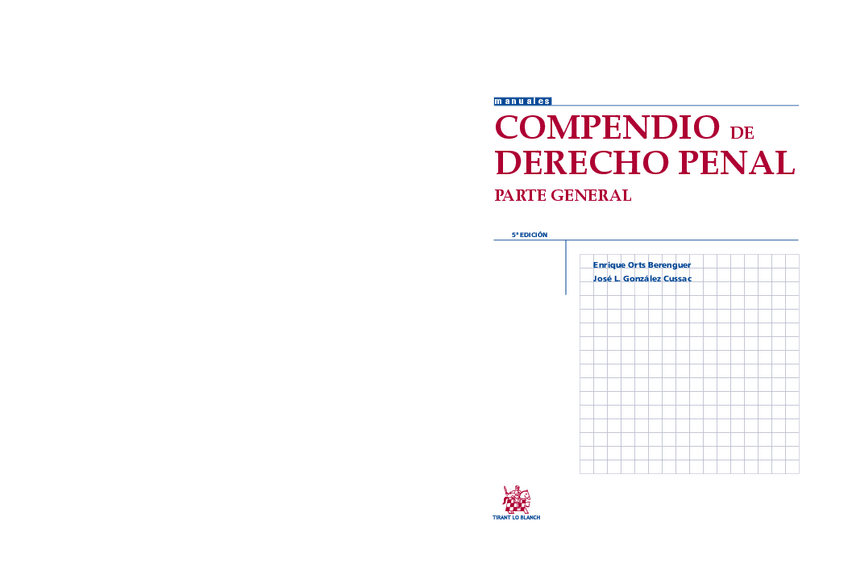 Miniatura del documento Compendio de Derecho Penal. Parte General - 5ª ed..pdf