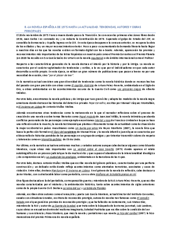 Miniatura del documento T.8 La novela española de 1975-act
