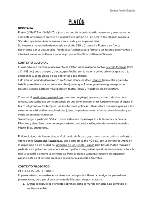 Miniatura del documento PLATÓN Contexto cultural y filosófico