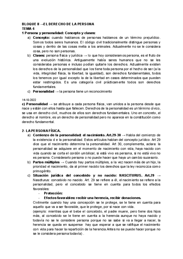 Miniatura del documento DERECHO CIVIL TEMA 4 - Gloria Díaz