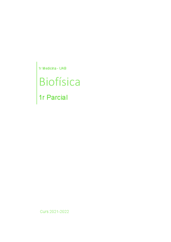 Miniatura del documento 1r Parcial - Biofísica