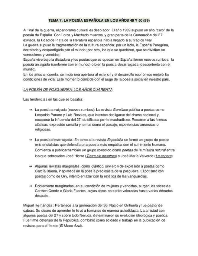 Miniatura del documento TEMA-7-Poesia-espanola-de-los-anos-40-y-50.docx