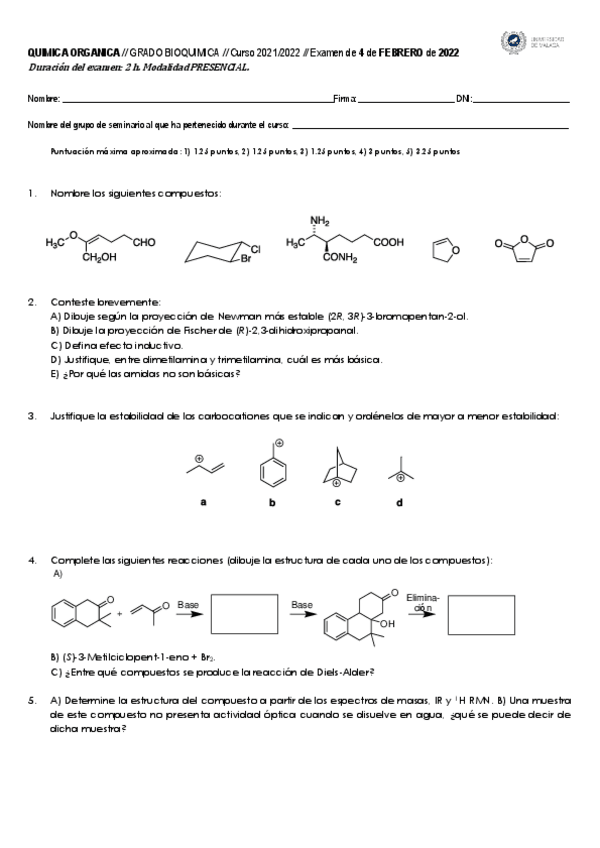 Miniatura del documento QO-BIOQUIMICA-Examen-de-4-FEBRERO-2022-ORDINARIO.pdf