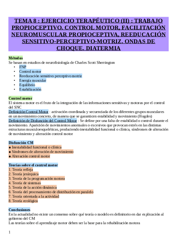 Miniatura del documento Tema 8 Ejercicio terapéutico II p.1