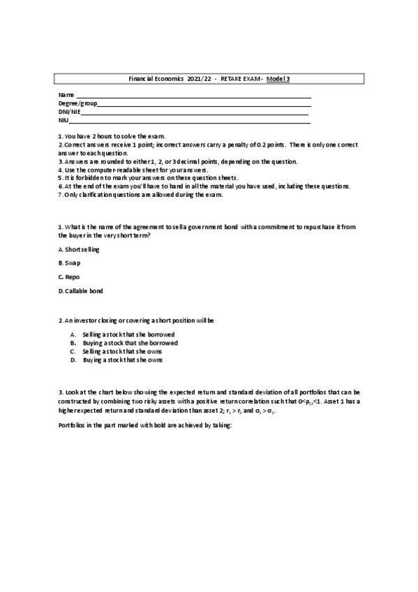 Miniatura del documento Financial-EconomicsRetakeModel3answers.pdf