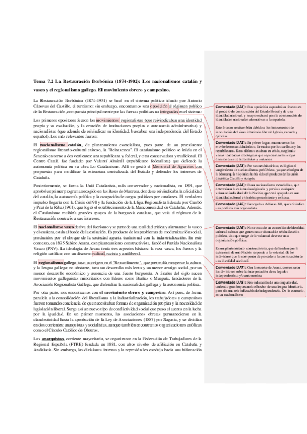 Miniatura del documento Tema-72-La-Restauracion-Borbonica-1874-1902-Los-nacionalismos-catalan-y-vasco-y-el-regionalismo-gallego.pdf