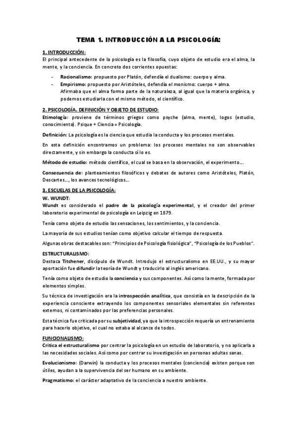 Miniatura del documento RESUMEN TEMA 1 PSICOLOGIA