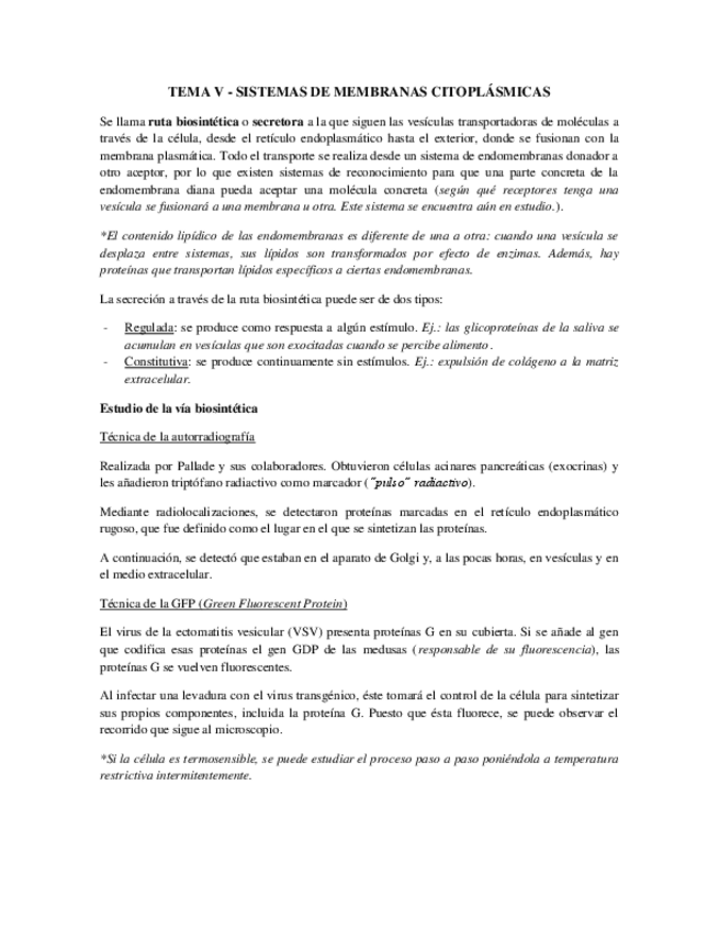Miniatura del documento Tema 5 - Sistema de Endomembranas Citoplásmicas.pdf