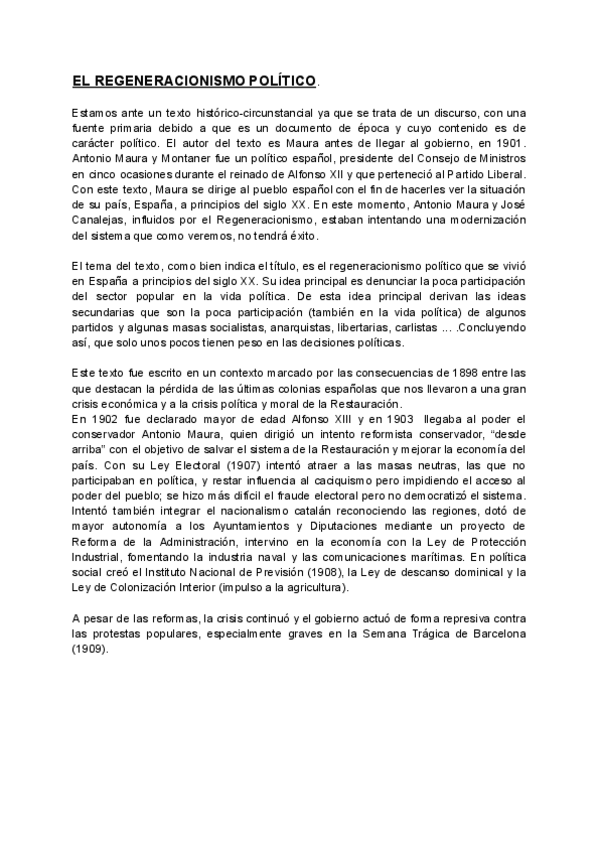 Miniatura del documento COMENTARIO-DE-TEXTOS-REGENERACIONISMO-POLITICO.pdf