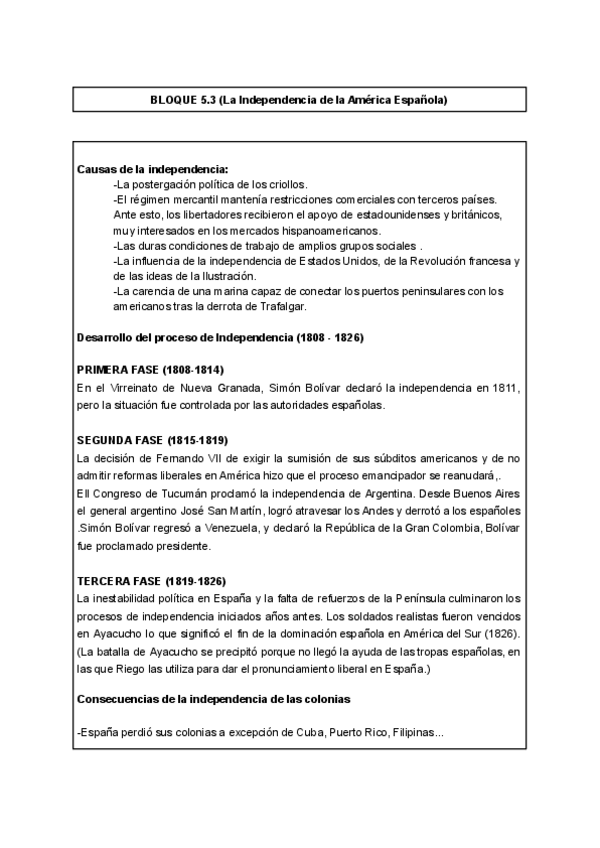 Miniatura del documento Historia-de-Espana-La-Independencia-de-la-America-Espanola.pdf