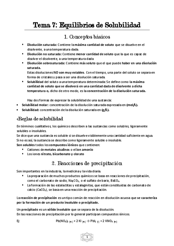 Miniatura del documento Tema 7 - Equilibrios de Solubilidad.pdf