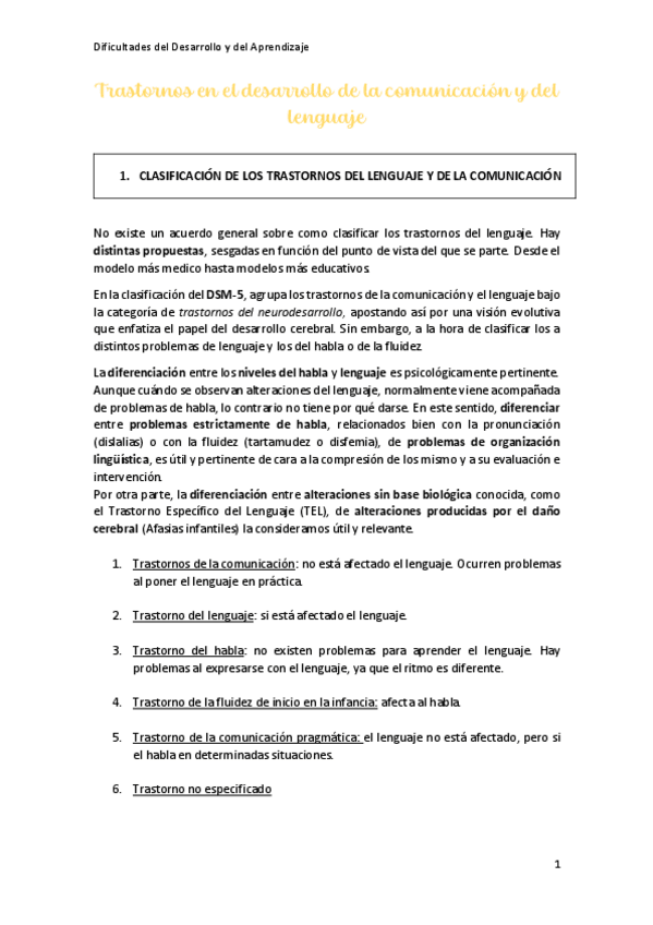 Miniatura del documento Trastornos del desarrollo del lenguaje