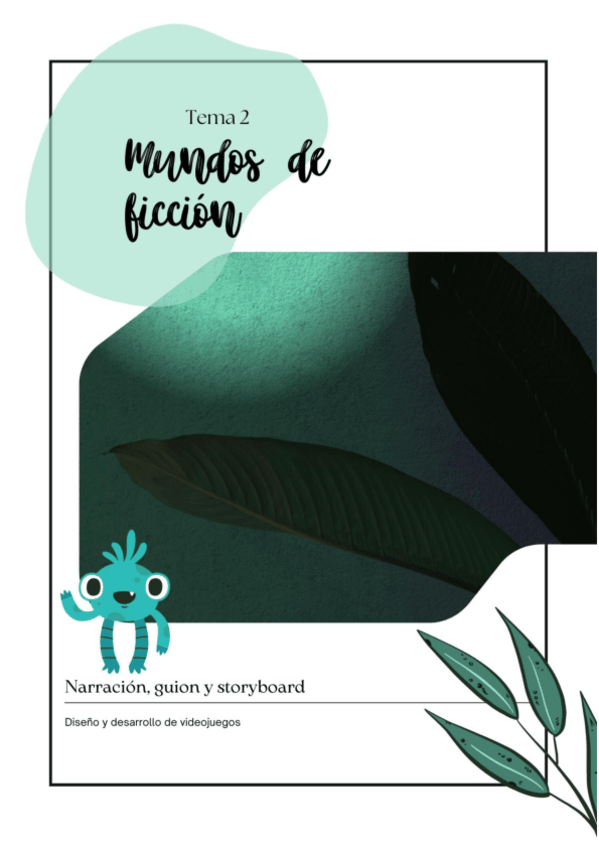 Miniatura del documento Apuntes tema 2: Mundos de ficción.pdf