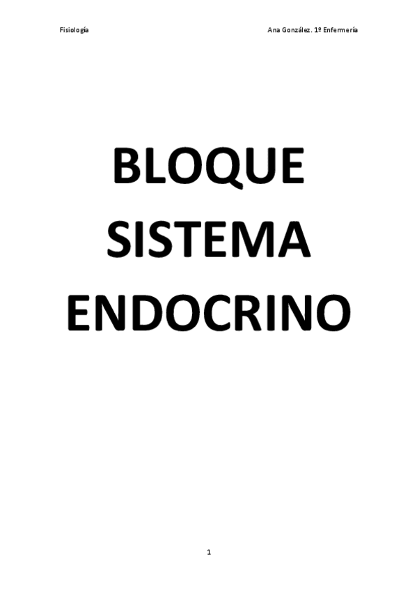 Miniatura del documento Bloque Sistema Endocrino Fisiología