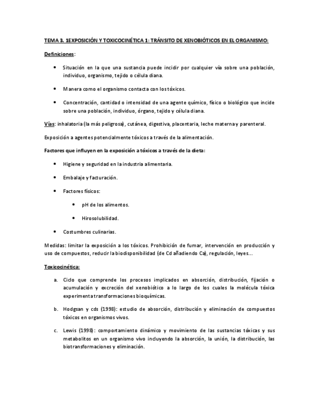 Miniatura del documento Tema 3. Toxicocinética.pdf