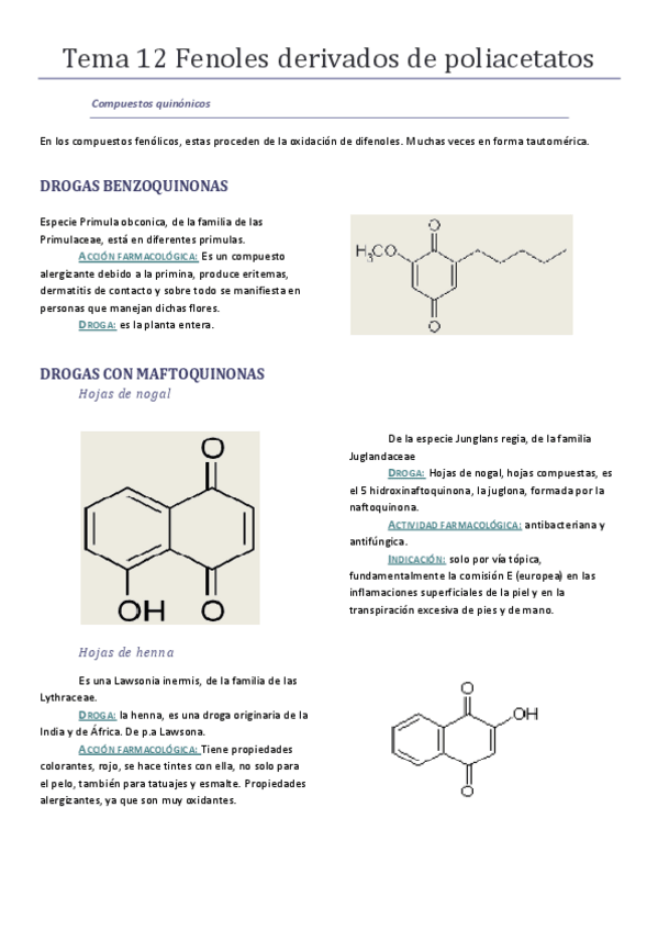 Miniatura del documento Tema 12 Fenoles derivados de poliacetatos.pdf