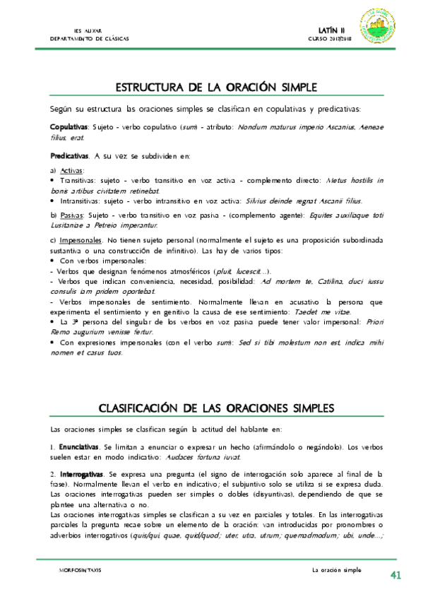 Miniatura del documento 7. La oración simple.pdf