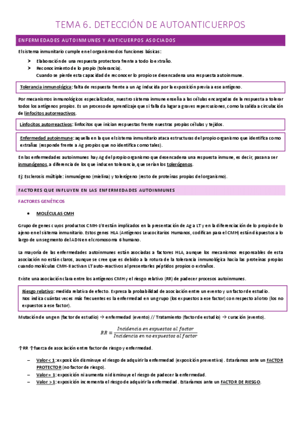 Miniatura del documento TEMA 6. DETECCIÓN DE AUTOANTICUERPOS.pdf