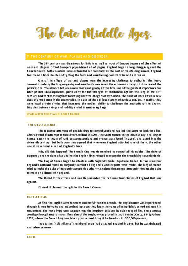 Miniatura del documento 3. the late middle ages (summary)