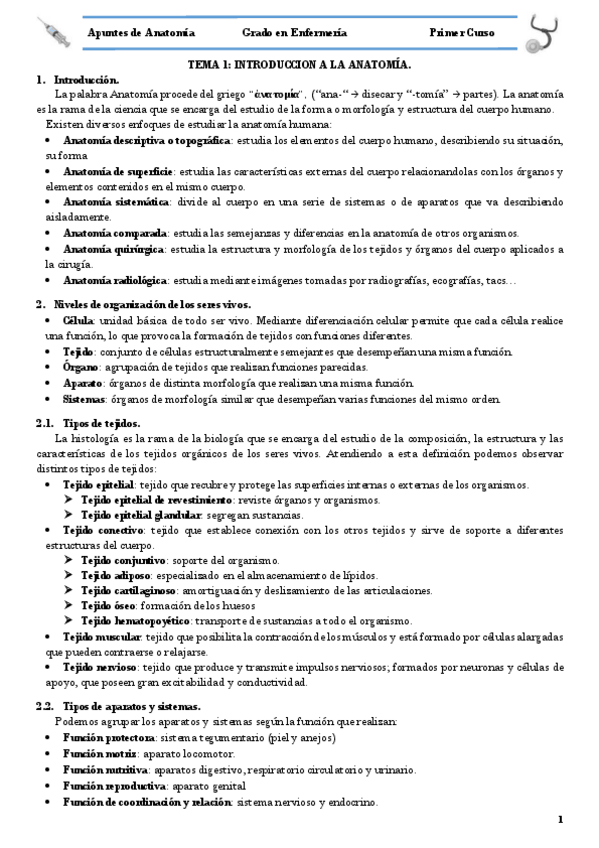 Miniatura del documento TEMA 1 INTRODUCCION A LA ANATOMÍA.pdf