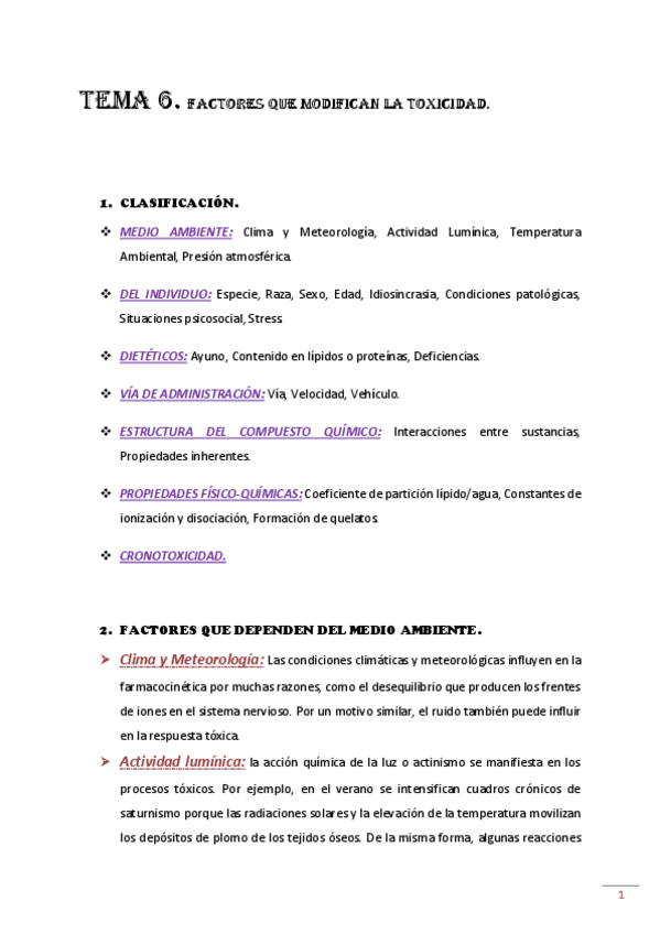 Miniatura del documento Tema 6. Factores que modifican la toxicidad.pdf
