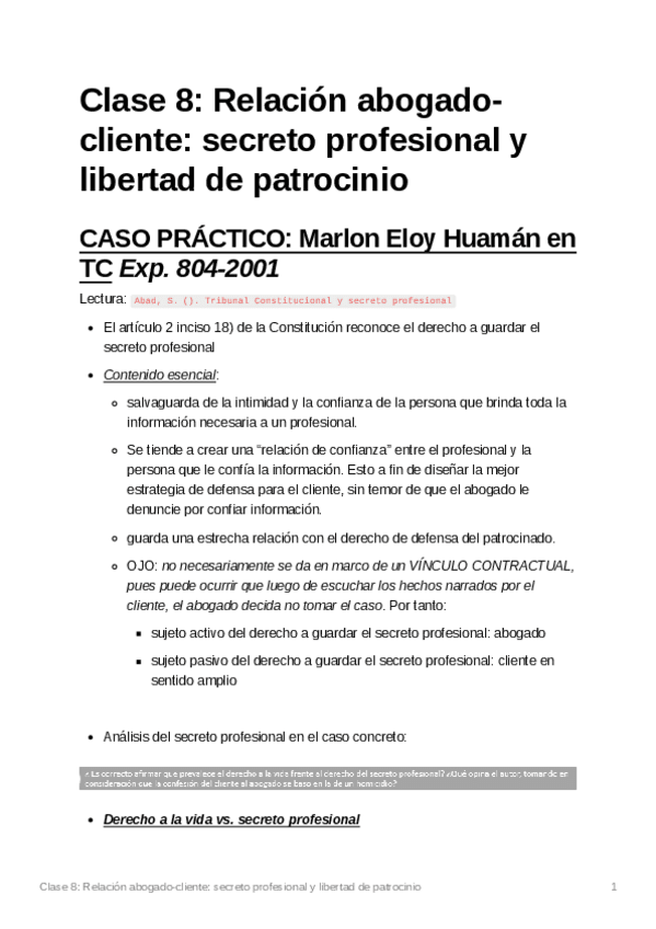 Miniatura del documento Clase8Relacinabogado-clientesecretoprofesionalylibertaddepatrocinio.pdf