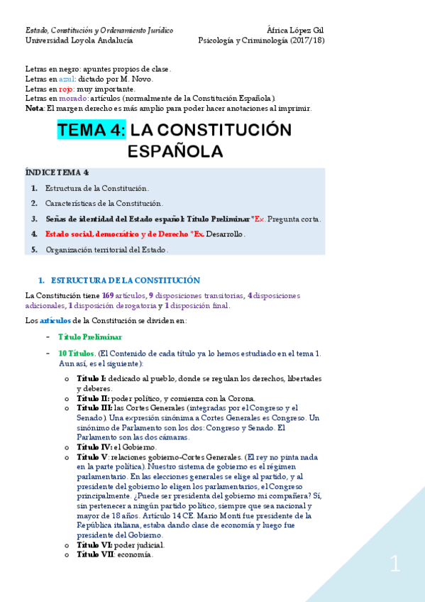 Miniatura del documento Tema 4- La Constitución Española.pdf