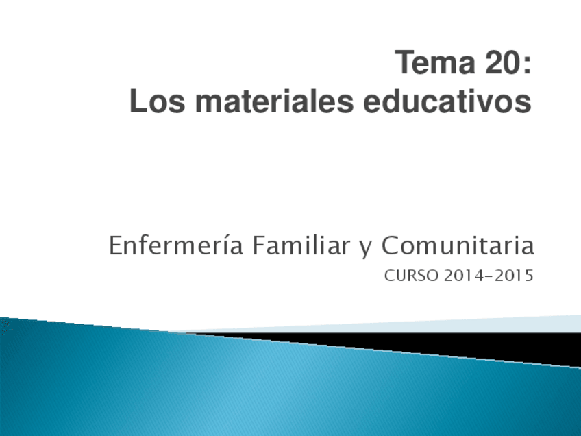 Miniatura del documento Tema 20_Los materiales educativos 2014.pdf