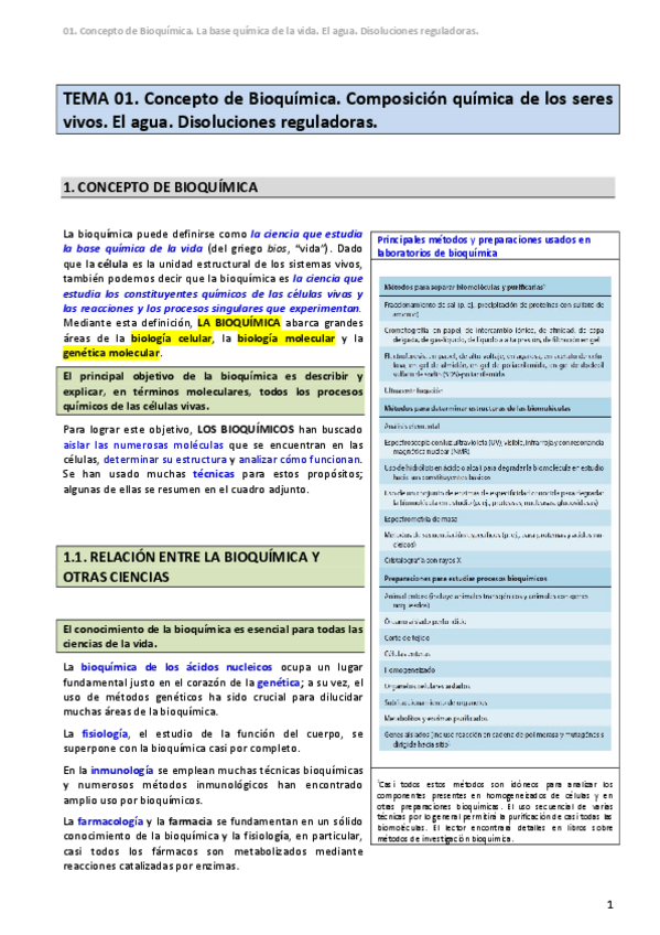 Miniatura del documento TEMA-01-Concepto-de-Bioquimica.-Componentes-inorganicos-de-los-seres-vivos.-El-agua.-Disoluciones-reguladoras.pdf