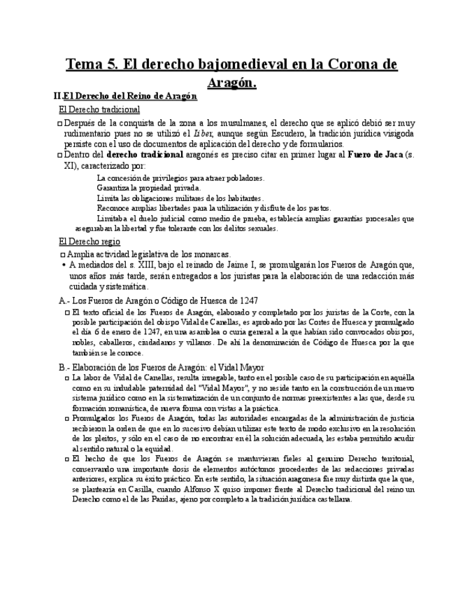 Miniatura del documento Tema-5.-El-derecho-bajomedieval-en-la-Corona-de-Aragon..pdf