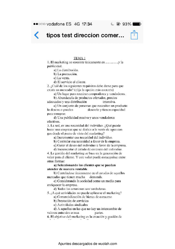 Miniatura del documento Tipo test tema 1 Direccion Comercial II.pdf